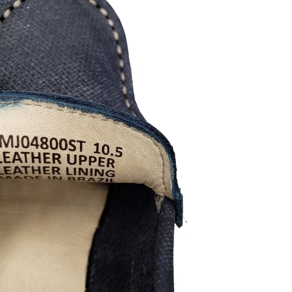 Marc Joseph | NIB Leroy St Navy Jeans Perforated Leather Loafers Boy's 10.5 - Picture 11 of 13